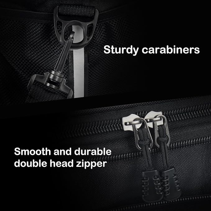 Lunch Box For Men/Women,Large Double-layer Insulated Expandable Reusable Leakproof Cooler Bags For Adults,Lunch Bag With Adjustable Shoulder Strap For Office Travel Picnic(Black)