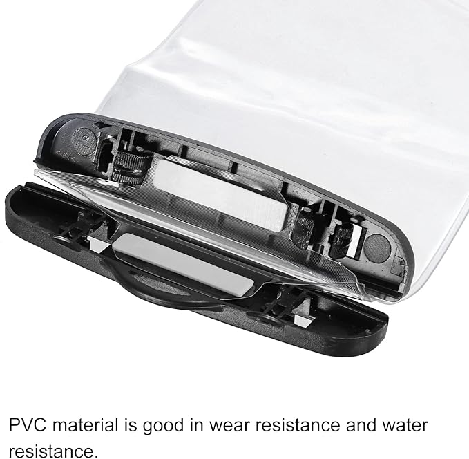 MECCANIXITY Two Way Radio Waterproof Case Bag Portable Electronic Equipment Protection Bag Clear for Walkie Talkie
