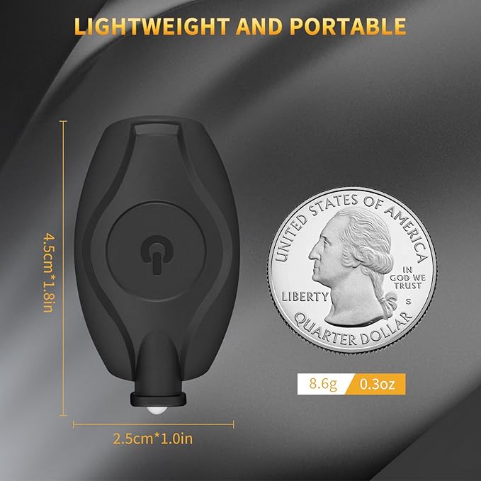 RISEMART 10 Pack Keychain Flashlight, 14 Lumens Bright LED Keychain Light 2 Modes, Portable Mini Key Ring light for Ourdoor Camping Emergency Hiking