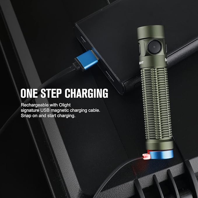 OLIGHT Baton3 Pro Rechargeable Flashlights, 1500 Lumens EDC Flashlight with MCC3, Compact Pocket Flashlight with L-Shape Stand and High-Performance LED for Camping and Emergency (Neutral White)