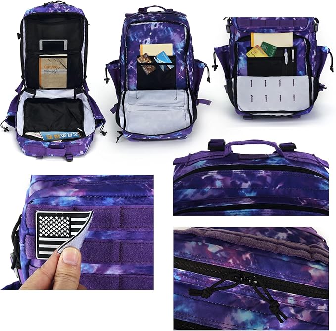 Military Tactical Backpack Army 3 Days Assault Pack Bag Large Rucksack with Molle System Hiking Treeking Rucksack