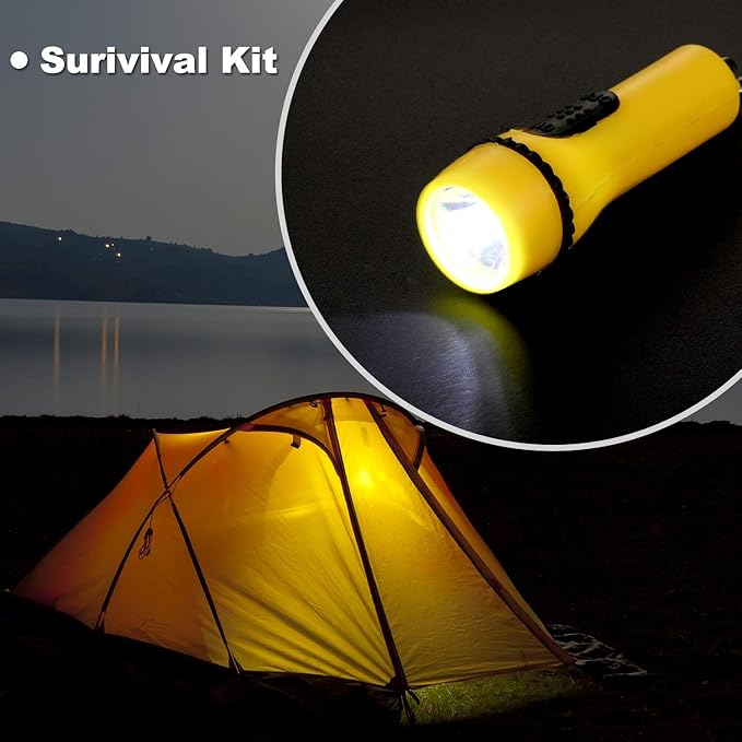Hortsun 100 Pieces Mini Flashlight Keychain Assorted Colors Mini LED Flashlight LED Keychain for Hiking Camping Party Favors