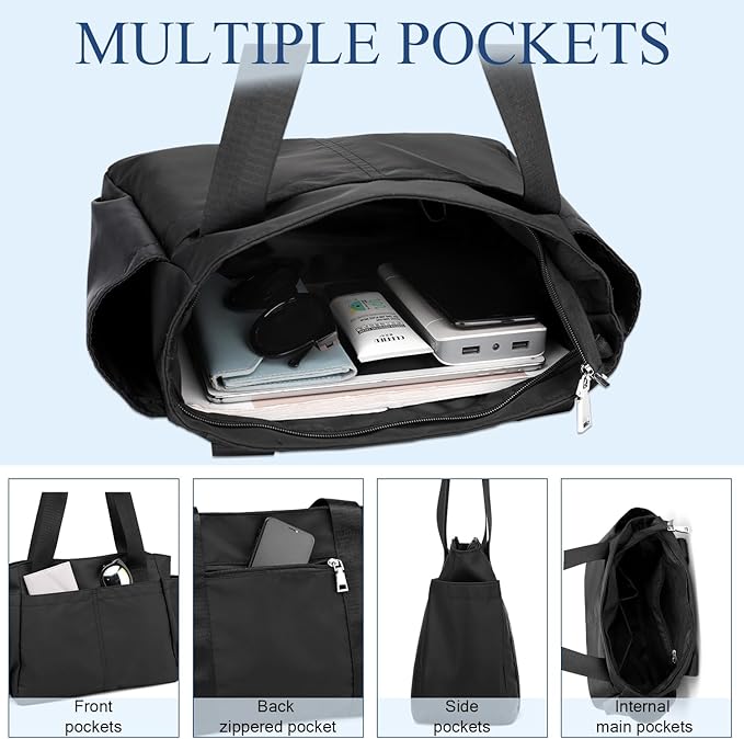 PlasMaller Carry On Travel Duffle Bag Packable Luggage Travel Gear Sports Gym Bags Lightweight Tote Shoulder Pack