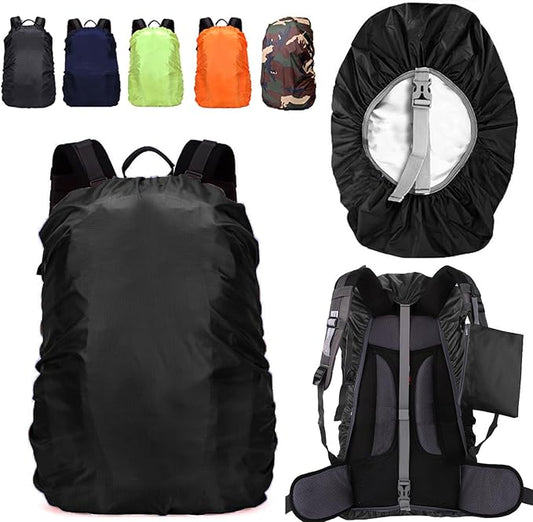 20-80L Waterproof Backpack Rain Cover with Storage Pouch and Adjustable Buckle Strap for Traveling Outdoor Hiking Camping