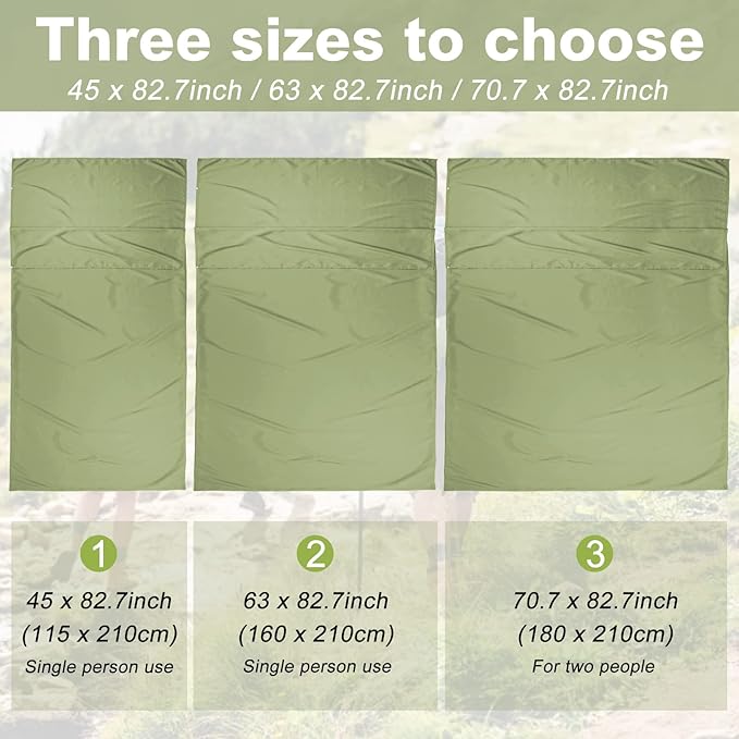Sleeping Bag Liner Camping Sheets Travel Sheets for Hotel Lightweight Hotel Sheet Compact Sleep Bag Sack Breathable Travel Sleeping Bag for Hotels Camping Youth Picnic Adult Compact Sacks