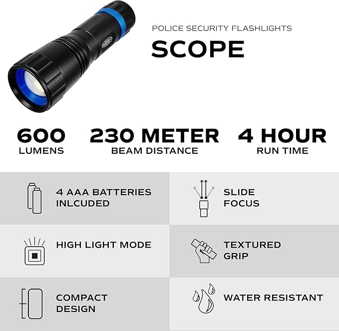 Police Security Scope Flashlight