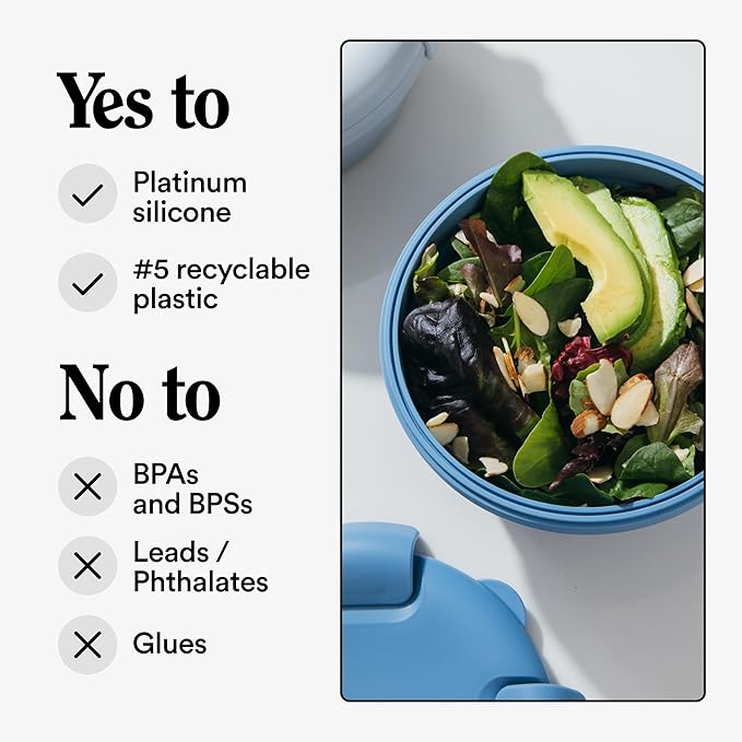 STOJO Collapsible Bowl 5 Set - Translucent Sage, 36oz - Reusable Silicone Bowl for Hot and Cold Food - Perfect for Travel, Meal Prep, To-Go Lunch, Camping & Hiking - Microwave & Dishwasher Safe