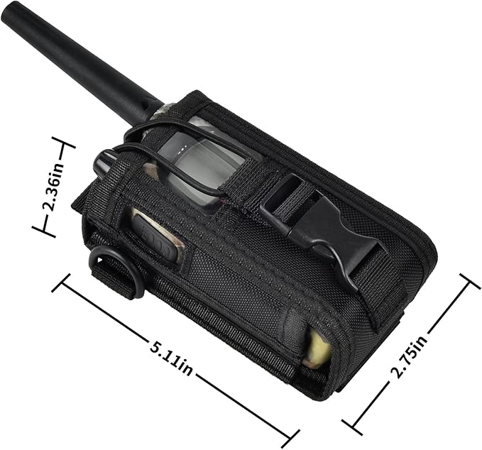 ANKHOH Radio Holster Pouch Compatible with GXT1000VP4 50 Channel GMRS Two-Way Radio, Long Range Walkie Talkie Case, Gmrs Radio Storage Holder with Adjustable Shoulder Strap (Bag Only)