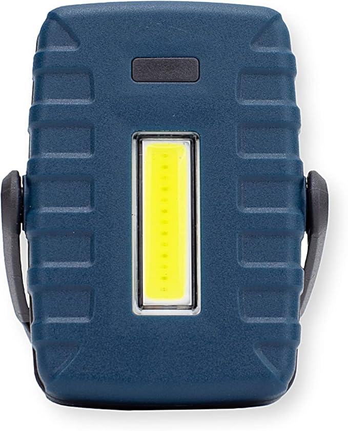 Carson COB White and Red LED Compact and Lightweight Flashlight with Hook and Stand with 4 Lighting Modes - Great Portable Light for Camping, Hiking and Travel (KL-20)