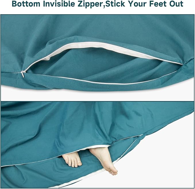 Sleeping Bag Liner,Travel Sheets & Adult Sleep Sack for Backpacking,Hotels & Hostels,Lightweight Single Camping Sleeping Bag Liners for Travel