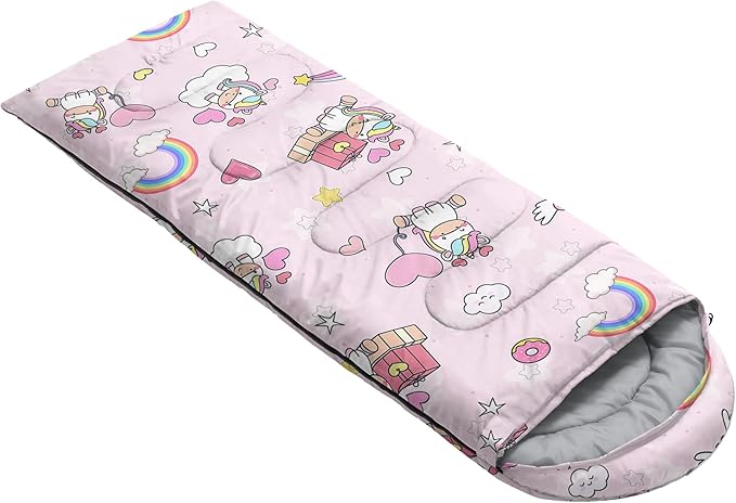 Camping Sleeping Bags,Mermaid Horse Butterfly Starry Sky 3 Season Warm & Cool Weather,Lightweight,Waterproof Sleeping Bags for Adults & Kids,Traveling,and Outdoors,Camping Gear Equipment