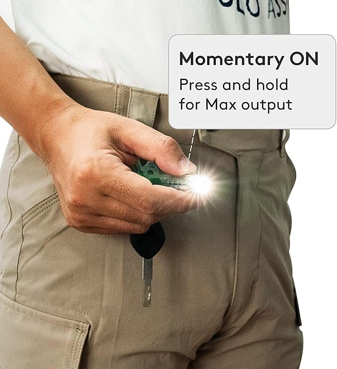 RovyVon Aurora A8 New 4th Keychain Flashlight, 650 Lumen Super Bright with EDC Pocket-Sized,USB-C Rechargeable,Momentary On, Lock Mode, for Camping Daily Use(Amber/Red/Blue)