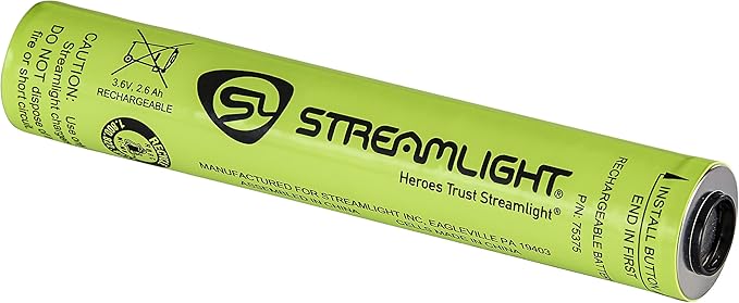 Streamlight 76812 PolyStinger DS LED 485-Lumen Rechargeable, Dual-Switch Flashlight with 12-Volt DC Charger, Black