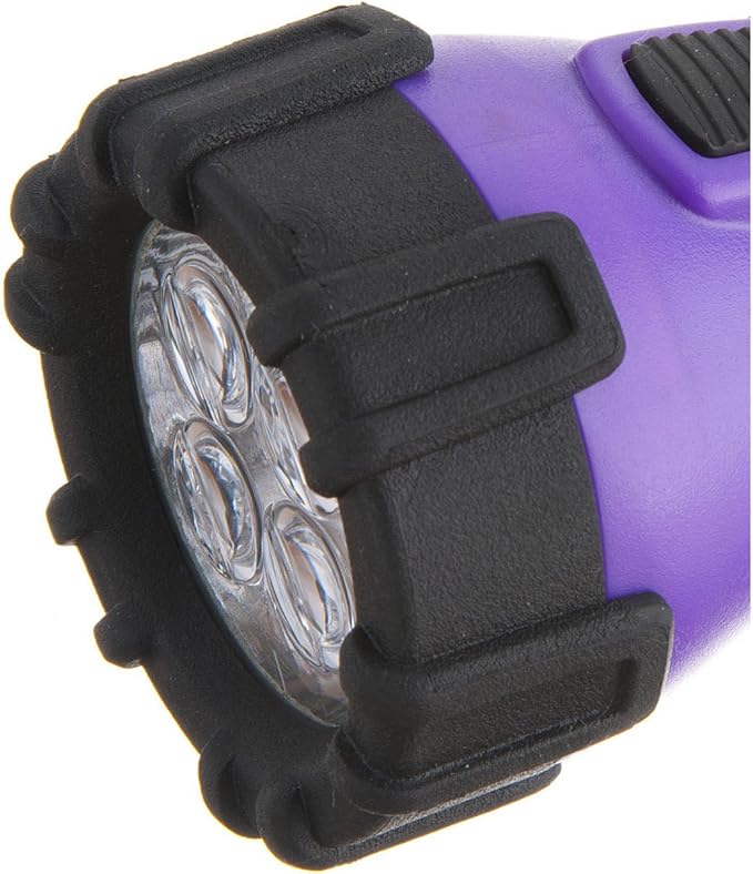 Dorcy 55 Lumen Floating Water Resistant LED Flashlight Bundle with Carabineer Clip, Purple (41-2508) and Pink (41-2509)