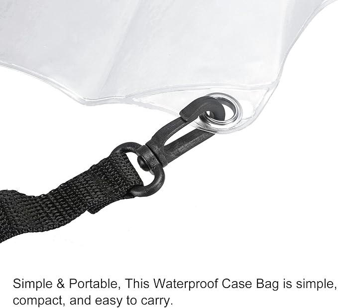 MECCANIXITY Two Way Radio Waterproof Case Bag Portable Electronic Equipment Protection Bag Clear for Walkie Talkie