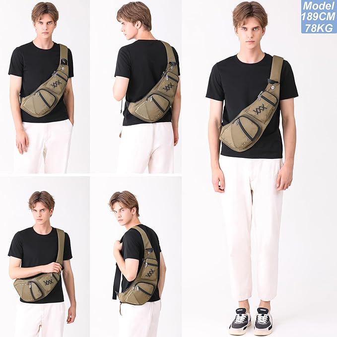 NICGID Sling Bag Chest Shoulder Backpack Crossbody Bags Casual Daypack for Men Women