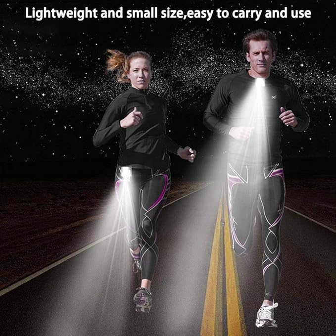 Running Light, Portable COB Night Light USB Rechargeable Safety Light with 4 Modes for Runners, Camping, Hiking