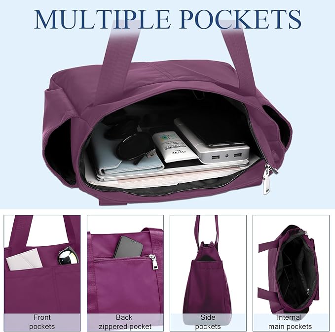 PlasMaller Carry On Travel Duffle Bag Packable Luggage Travel Gear Sports Gym Bags Lightweight Tote Shoulder Pack