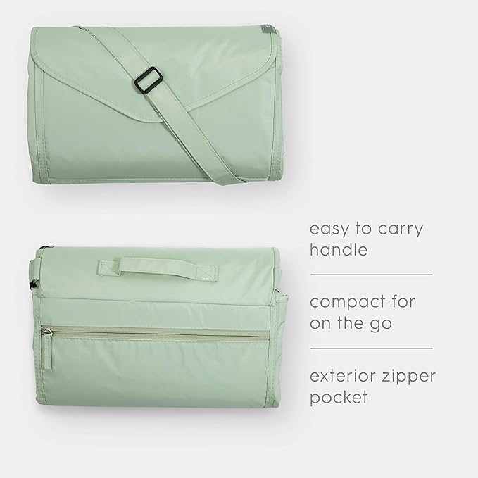 Little Unicorn Outdoor Family Picnic & Beach Blanket, Water-Resistant, Compact Fold, XL Size, 5 x 10 feet, (Woodland Mushrooms)