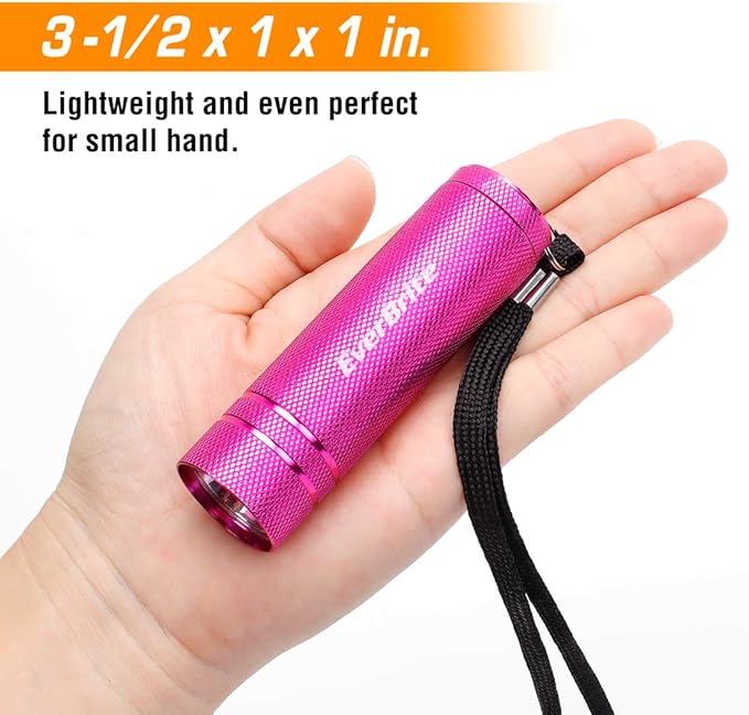 EverBrite 30-Pack Mini Flashlight Set, Aluminum LED Handheld Torches with Lanyard, Assorted Colors, Batteries Included for Party Favors, Night Reading, Camping, Power Outage, Gift to Christmas