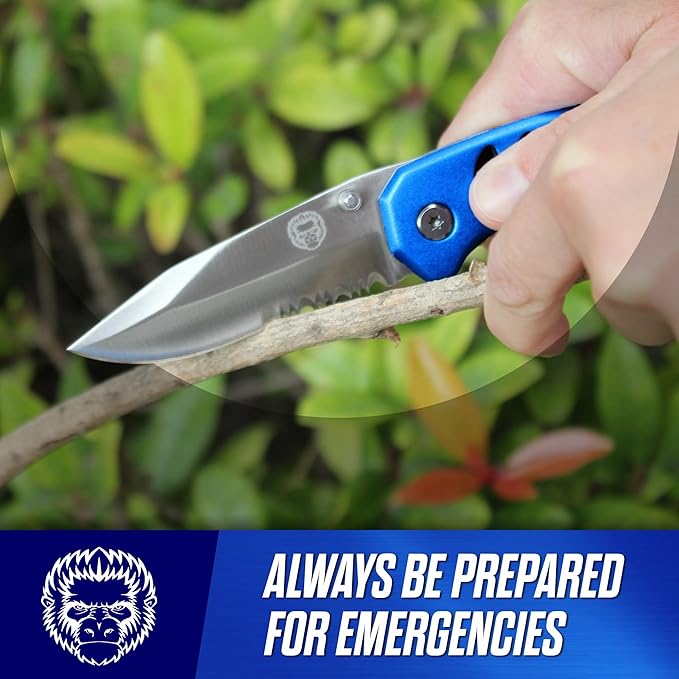 Holtzman's Gorilla Survival 3 Piece Pocket Multitool Utility Knife Gift Set
