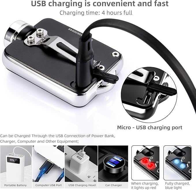 LIGHTFE Mini Key-chain Flashlight MK63 for EDC Flashlight, Camping Flashlight, Emergency Light Designs to Max. 300LM Brightness, 3 Colors LED Lamp
