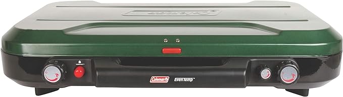 Coleman Classic 3-Burner Propane Camping Stove, Portable Camp Stove with 3 Adjustable Burners & Push-Button Instant Ignition, 28,000 BTUs for Camping, Tailgating, Grilling, BBQs, & More