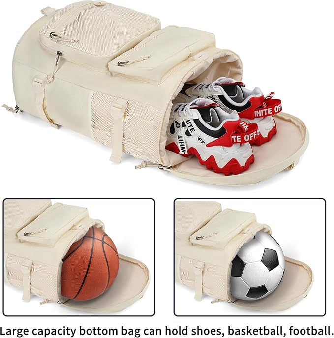 gym duffel bag backpack wrestling bag with shoe compartment 4 kinds of back method waterproof sports walking laptop