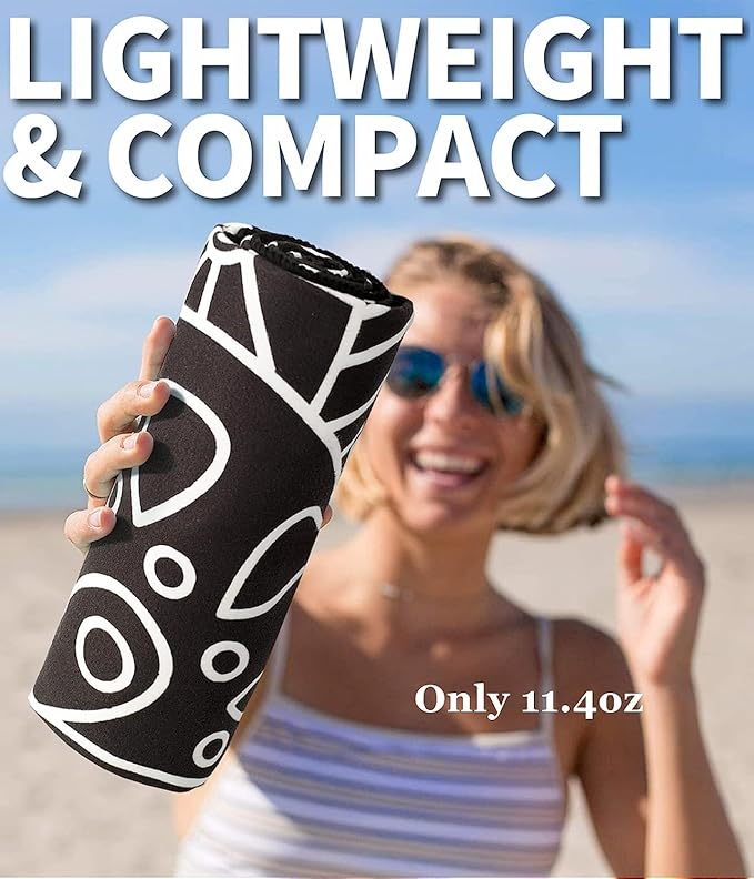 Microfiber Beach Towel–Quick Dry Lightweight Sand Free Oversized Large Towel Accessories Travel Must Swim Pool Yoga Camping Summer Cruise Ship Essentials Compact Sandproof Gift Mandala Sunset(71" 32")