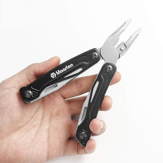 13-In-1 Multitool with Safety Locking, Professional Stainless Steel Multitool Pliers Pocket Knife, Bottle Opener, Screwdriver with Nylon Sheath for Outdoor, Survival, Camping, Hiking