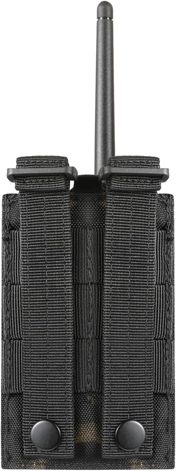 FRTKK Tactical Radio Holder Radio Holster Molle Radio Pouch Universal Radio Case Military Heavy Duty Radio Bag for Police Firefighter Two Ways Walkie Talkies Vest