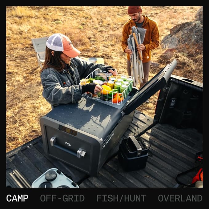 Dometic Portable Refrigerator and Freezer with ICE Maker, Powered by AC/DC or Solar