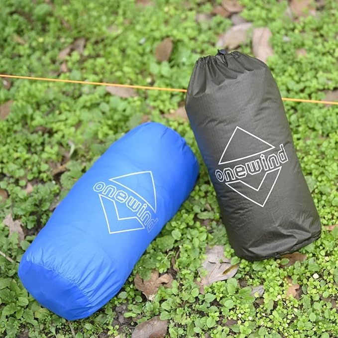 onewind Dry Bag Stuff Sack for Camping Hammock Ridgeline Sack Overhead Organizer Clip On Peak Storage Hammock Gear Sling, Lightweight Storage Hammock Organizer for Small Camping Gear