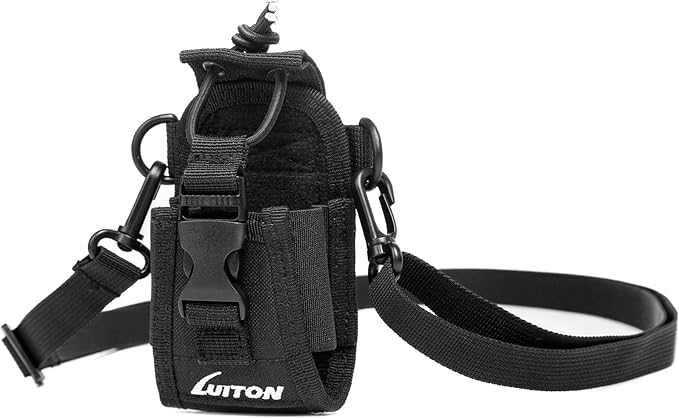 LUITON Radio Holder Walkie Talkie Pouch Molle Radio Pouch BaoFeng Radio Holster Strap Radio Case for Duty Belt Compatible with BaoFeng UV5R 888S F8HP Kenwood Icom HYT Arcshell Retevis H777 (2 Pack)