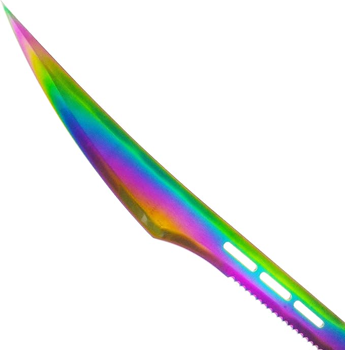 Fantasy Fixed Blade Machete with Nylon Carrier. for Camping, Collections, Outdoor Sports, Gifts