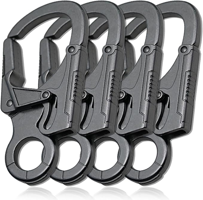 Ahiller Muscular Carabiner Hook,3.1" Alloy Thick Keychain Clip for Man, Outdoor Camping, Hiking Accessories, Key Ring