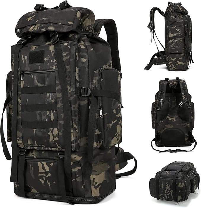 Hiking Daypack for Men Large Army Rucksack molle bag Military Tactical Backpack for Outdoor Traveling Camping