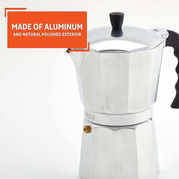 IMUSA 12cup Cast Aluminum Stovetop Coffeemaker