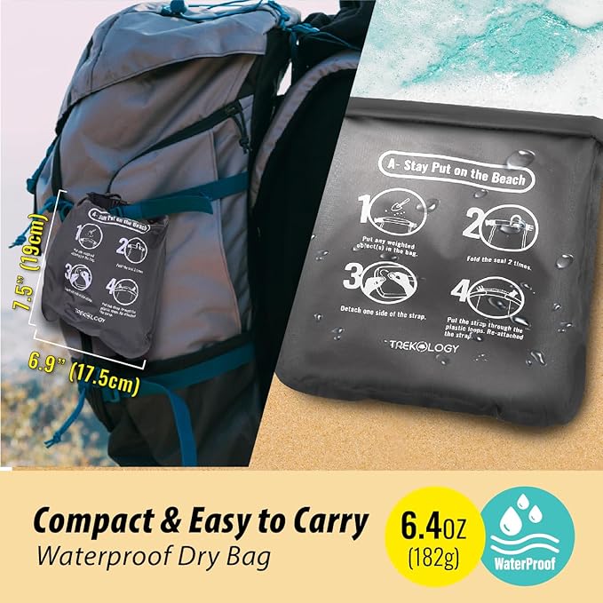TREKOLOGY Inflatable Camping Pillow - Packable Camp Pillow for Backpacking, Hiking, and Sleeping - Compact, Portable, and Ergonomic Design - Perfect Travel Companion- ALUFT Ultralight Mint SE