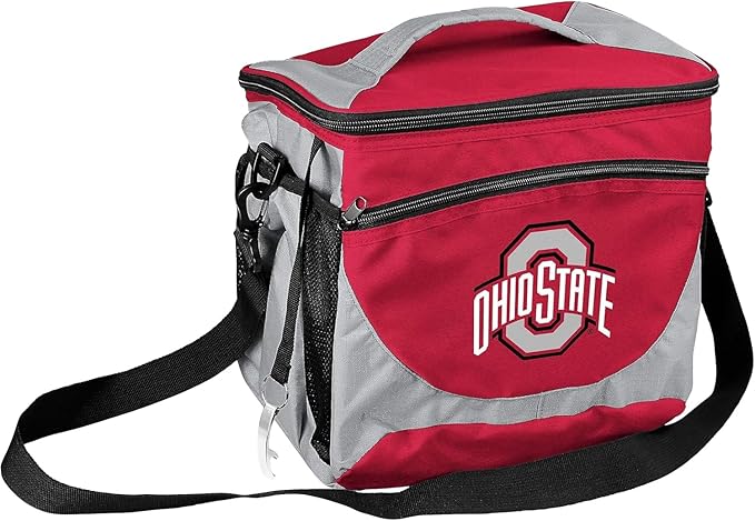 Logo Brands NCAA Unisex Adult 24-Can Cooler with Bottle Opener and Front Dry Storage Pocket, One Size, Multicolor