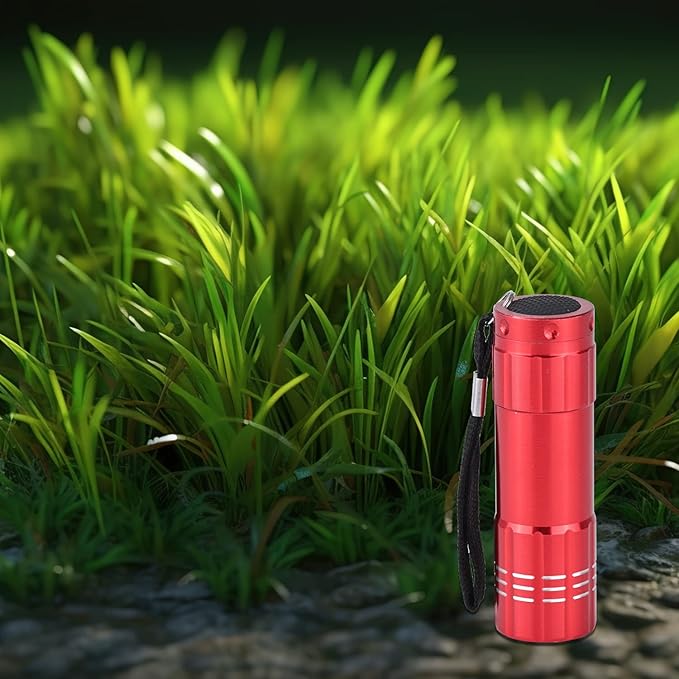5 Pack of Flashlights 9 LED Mini Aluminum Flashlight Bulk with Lanyard 15 AAA Batteries Included Assorted Colors Handheld Flashlights for Hurricane Supplies Camping, Night Reading, Cycling