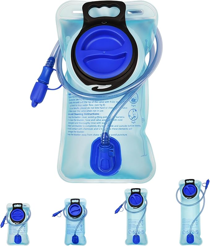 1/2/4/8 Pack Hydration Bladder, 1.5L/2L/2.5L/3L Water Reservoir, Leakproof Water Bladder Hydration Pack, Large Opening Water Storage Bladder Bag, for Cycling Hiking Camping