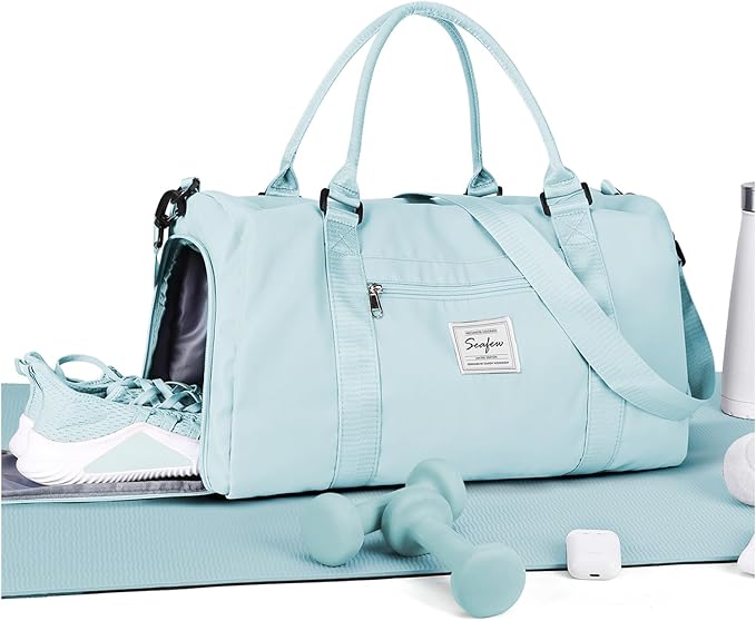 Gym Bag Womens,Travel Duffel Carry on Bag Sport Tote Bag Weekend Overnight Bag