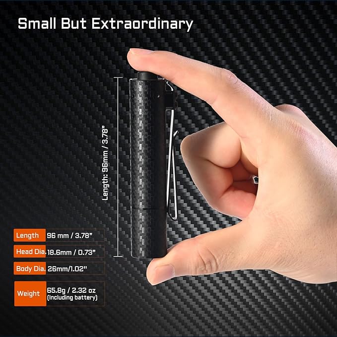 ACEBEAM Rider RX 1000 High Lumens EDC AA Flashlight Rechargeable, Pocket LED Flashlight with Clip, Super Bright Mini Flash Light, Small Powerful Flashlight for Camping, Emergency, Home