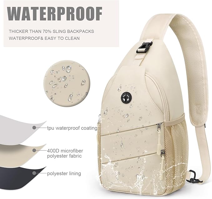 Crossbody Bags for Women Men Trendy Sling Bag Bakpack Casual Chest Bag with Convertible Shoulder Strap