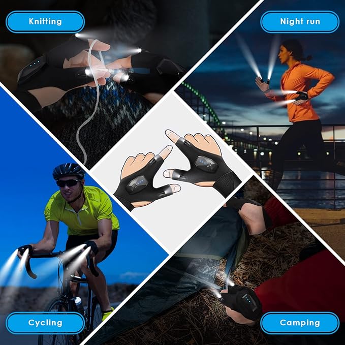 KEZKALS Fathers Day Dad Gifts from Daughter Son, Gifts for Men, LED Rechargeable Flashlight, Gifts for Dad, Him, Husband, Grandpa, Fishing Gifts for Men, Birthday Gifts for Men Who Have Everything