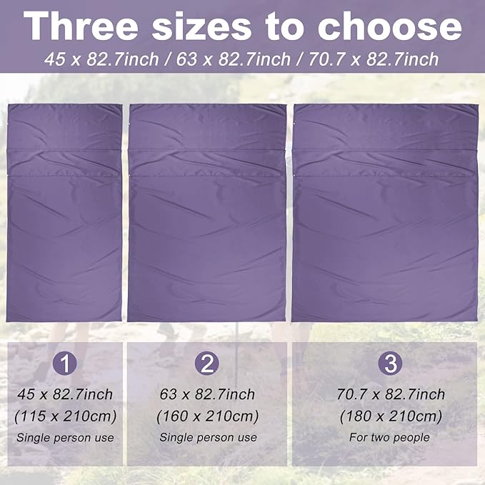 Sleeping Bag Liner Camping Sheets Travel Sheets for Hotel Lightweight Hotel Sheet Compact Sleep Bag Sack Breathable Travel Sleeping Bag for Hotels Camping Youth Picnic Adult Compact Sacks