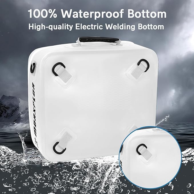 Waterproof PVC Paddleboard Cooler Deck Bag - 12 Can Soft Insulated Cooler for Paddleboarding, Camping, Kayaking