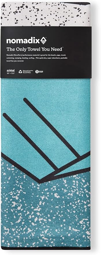 Nomadix Original Towel - Perfect for Beach, Pool, Travel, Camping, Yoga - Made with Recycled Materials - Super Absorbent - Sand Resistant