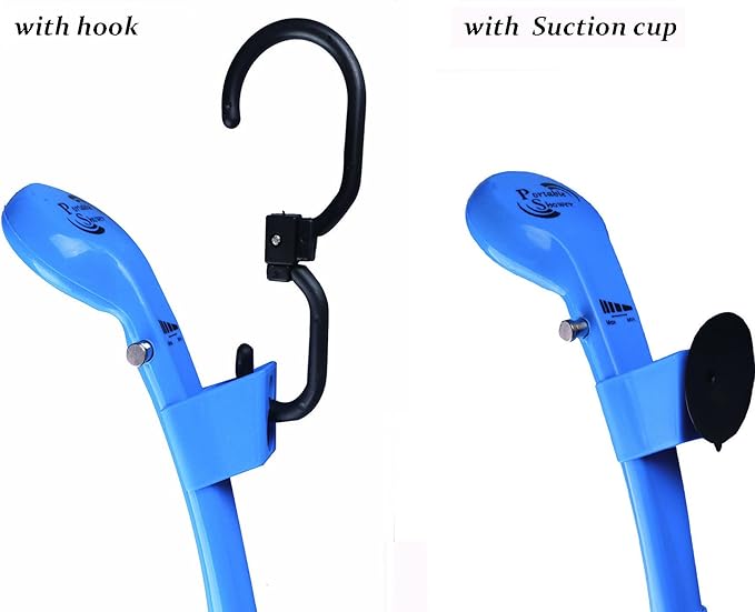 12V car cigarette lighter Portable shower electrical pump for Outdoor Camping Car washing dog cleaning blue
